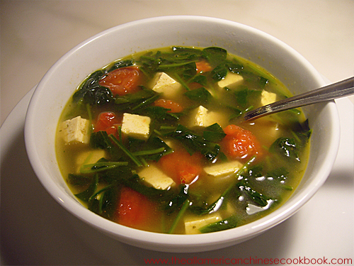 tofu-tomato-and-spinach-soup